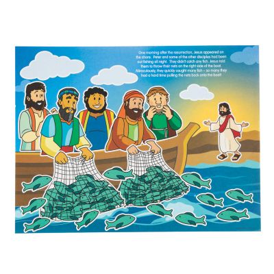 Jesus Calls His Disciples in boat Sticker Scenes 
