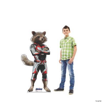 Marvels The Avengers Endgame Quantum Suit Rocket Raccoon Stand Up