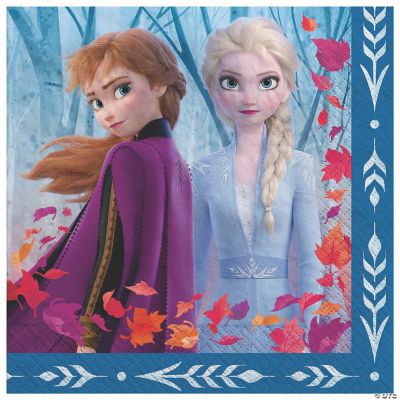 Disney’s Frozen II Elsa & Anna with Leaves Luncheon Napkins 16 Pc