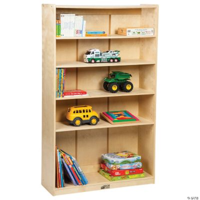 Ecr4kids Birch Bookcase With Adjustable Shelves 3 Shelf Natural