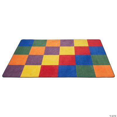 Patchwork Seating Rug Primary 6ft x 9ft Rectangle Oriental Trading