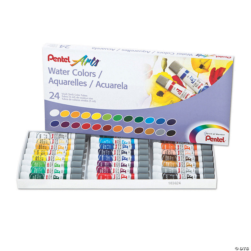 Pentel Arts Colored Pencils Assorted Colors Set of 24 for sale online 