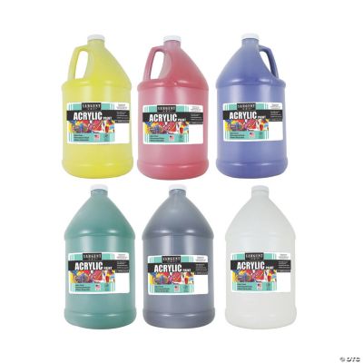 Sargent Art® Acrylic Paint, 64 oz, Primary Color Set Oriental Trading