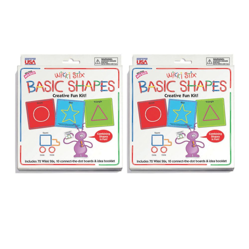 Wikki Stix® Basic Shapes Cards Kit, Pack of 2 Kits From MindWare