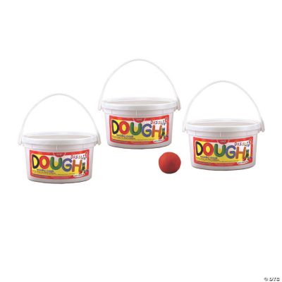 Hygloss® Dazzlin' Dough Tubs, Red, 9 lb. | Oriental Trading