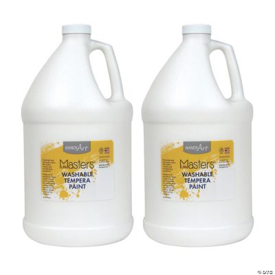 Handy Art® Little Masters™ Washable Tempera Paint, Gallon, White, Pack