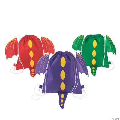 Medium Dragon Drawstring Bags Oriental Trading