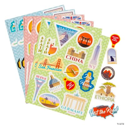 Trendy Space Sticker Sheets - 24 Pc. | Oriental Trading