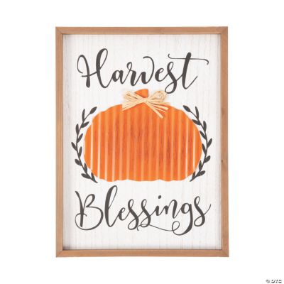 Harvest Blessings Wall Sign | Oriental Trading