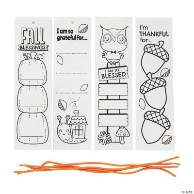 Thankful　12　Bookmarks　Color　Own　Your　Pc.　Oriental　Trading