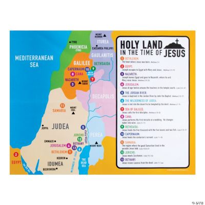 jesus travel map