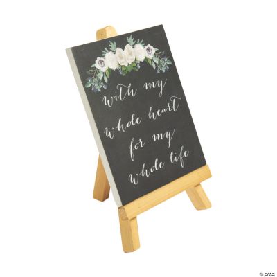 With My Whole Heart Tabletop Sign Oriental Trading