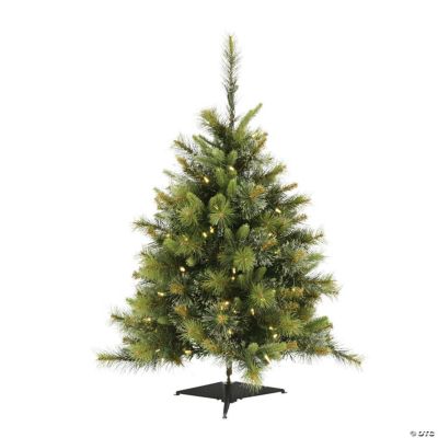 Vickerman 3' Cashmere Pine Christmas Tree with Warm White LED Lights