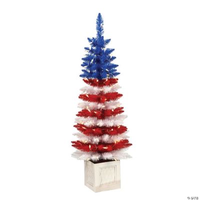 Vickerman 4' x 18" Potted Centennial Pine Christmas Tree