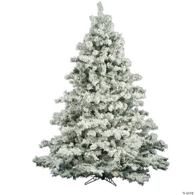 (B15) Unlit Flocked Nordmann Fir Christmas Tree, 7.5