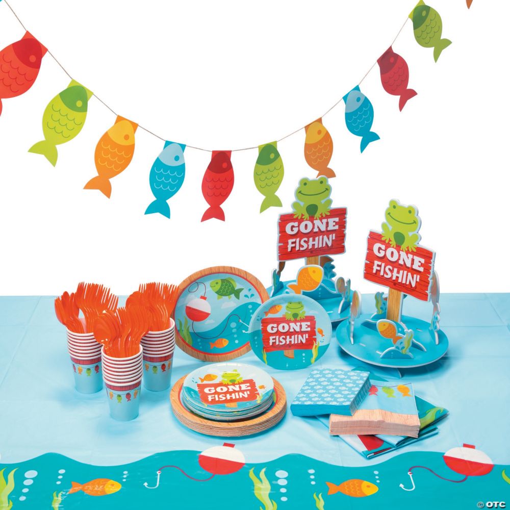 190 Pc Little Fisherman Tableware Kit for 24 Guests