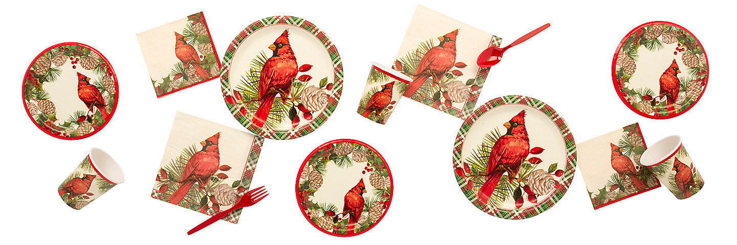 Red Cardinal Holiday Party Supplies