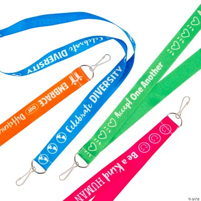 Humankind &amp; Diversity Breakaway Lanyards - 12 Pc. | Oriental Trading