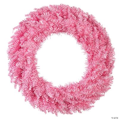 Vickerman 24" Pink Fir Christmas Wreath Unlit Oriental Trading