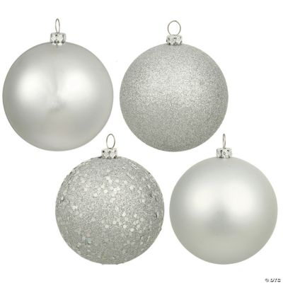 24-Piece Black Shatterproof Christmas Ornaments Set