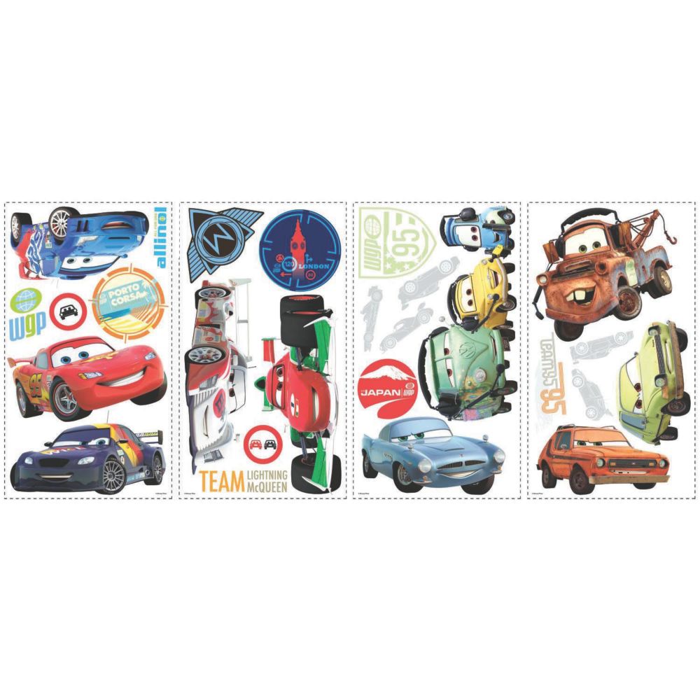 Cars 2 Peel & Stick Decals From MindWare