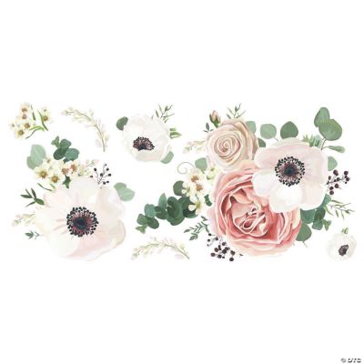 Fresh Floral Giant Peel & Stick Giant Wall Decals | Oriental Trading