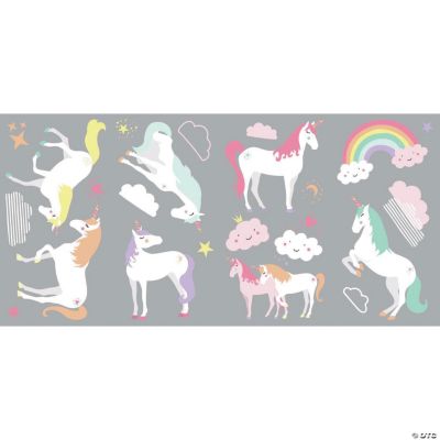 Unicorn Magic Peel And Stick Wall Decals Oriental Trading