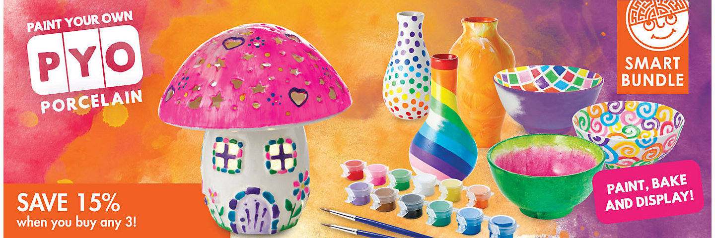 Paint Your Own Porcelain: Buy Any & 3 Save 15%