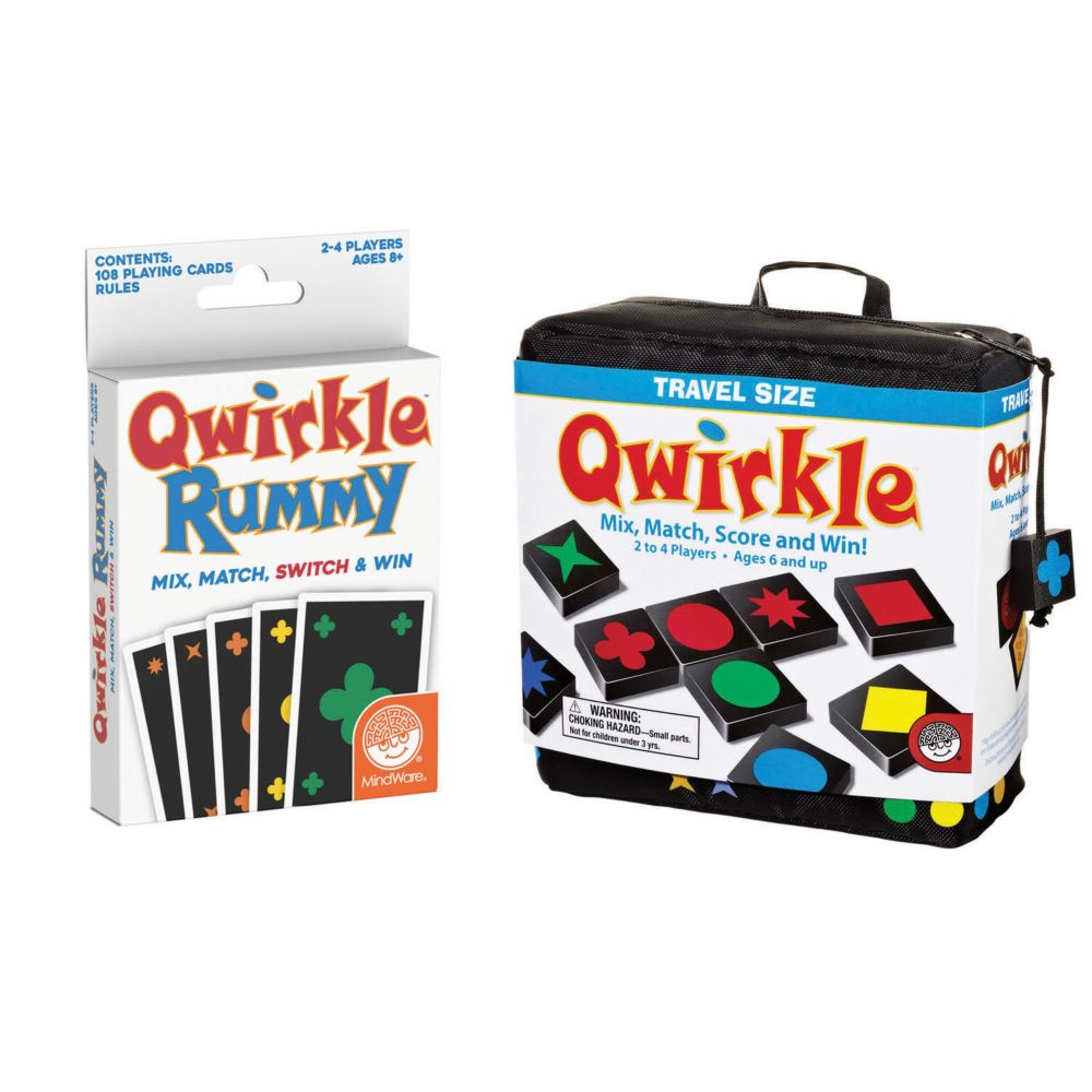 Qwirkle Travel & Qwirkle Rummy From MindWare