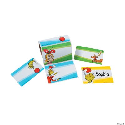 Dr. Seuss The Grinch™ Name Tags/Labels | Oriental Trading