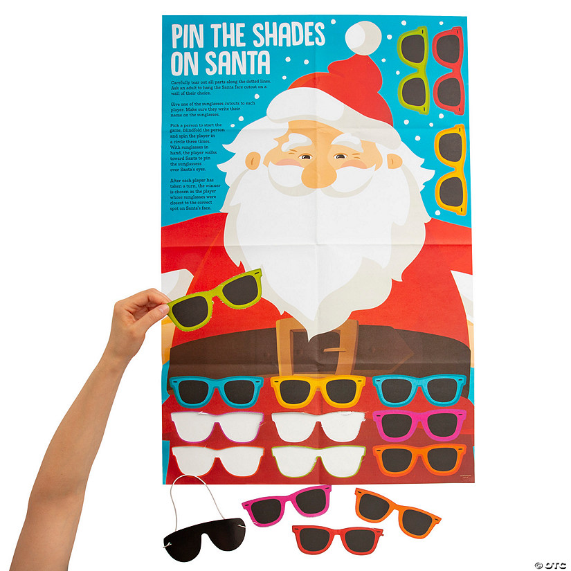 Pin The Nose On Santa Christmas Party Game Children Family Kids Fun New 