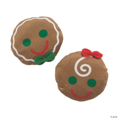 plush gingerbread ornaments