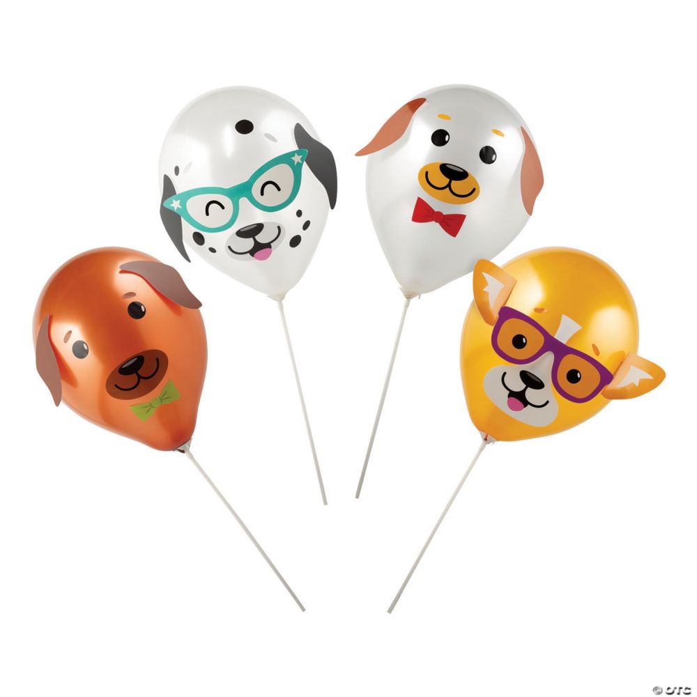 Dog Party Latex Balloon Kit White