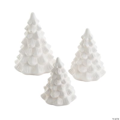 DIY Ceramic Christmas Trees 3 Pc.