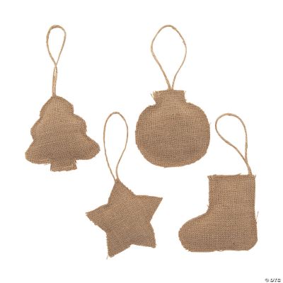DIY Burlap Christmas Ornaments