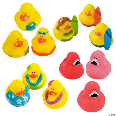 Bulk 48 Pc. Luau Rubber Ducks Assortment | Oriental Trading