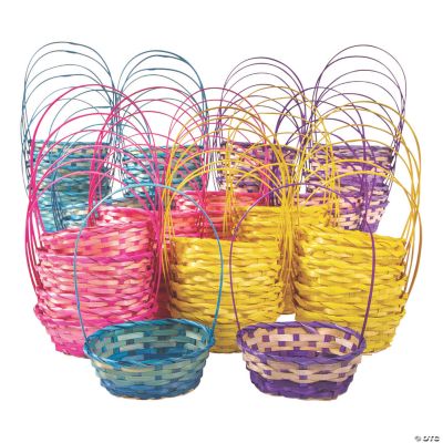 Bulk 72 Pc. Small Ombre Bamboo Baskets Oriental Trading
