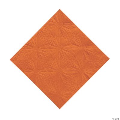 Terra Cotta Orange Embossed Dinner Napkins Oriental Trading