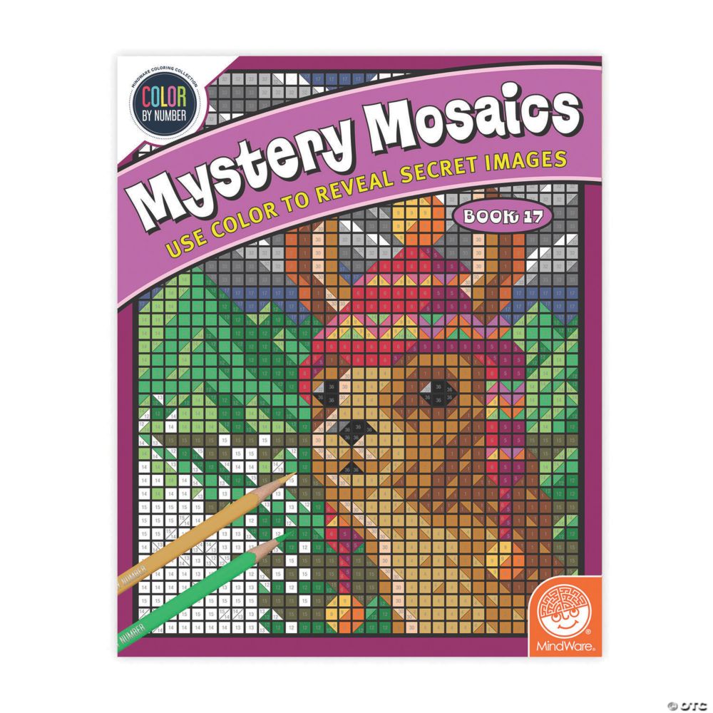 Color By Number Mystery Mosaics: Book 17 From MindWare