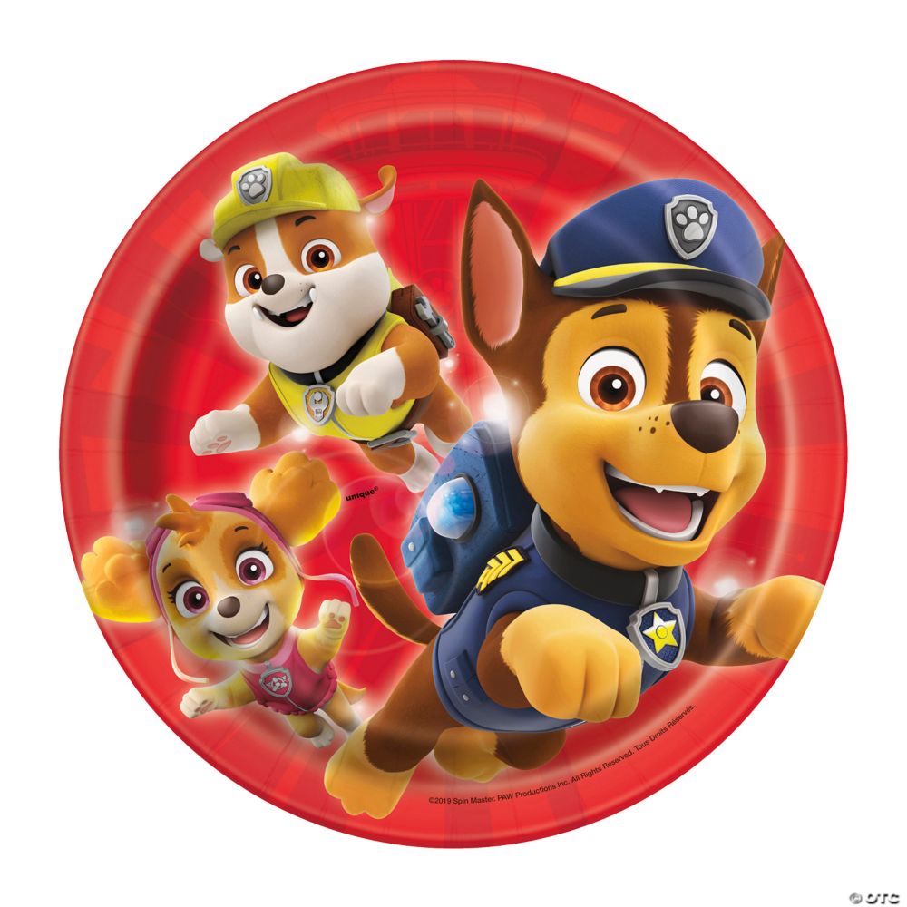 8 Pc 7 Paw Patrol Paper Dessert Plates