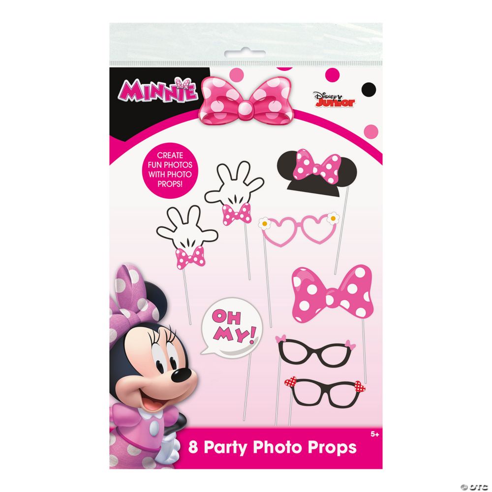 8 Pc Disneys Minnie Mouse Photo Stick Props