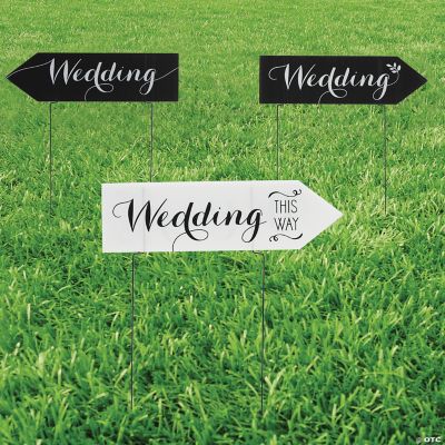 Wedding Yard Sign Set 3 Pc. Oriental Trading
