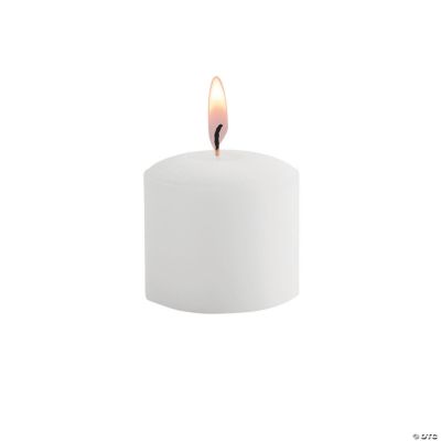 White Votive Candles 12 Pc.