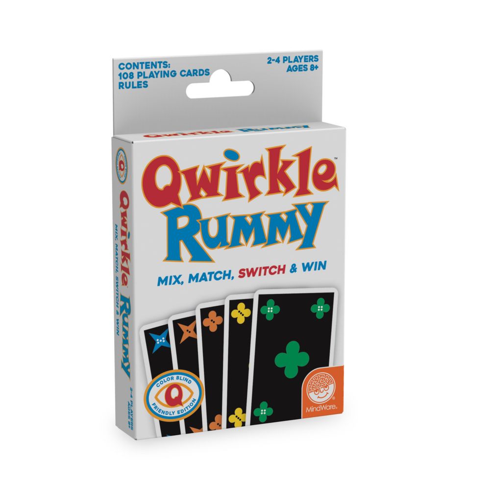 Qwirkle Rummy: Color-Blind-Friendly Edition From MindWare