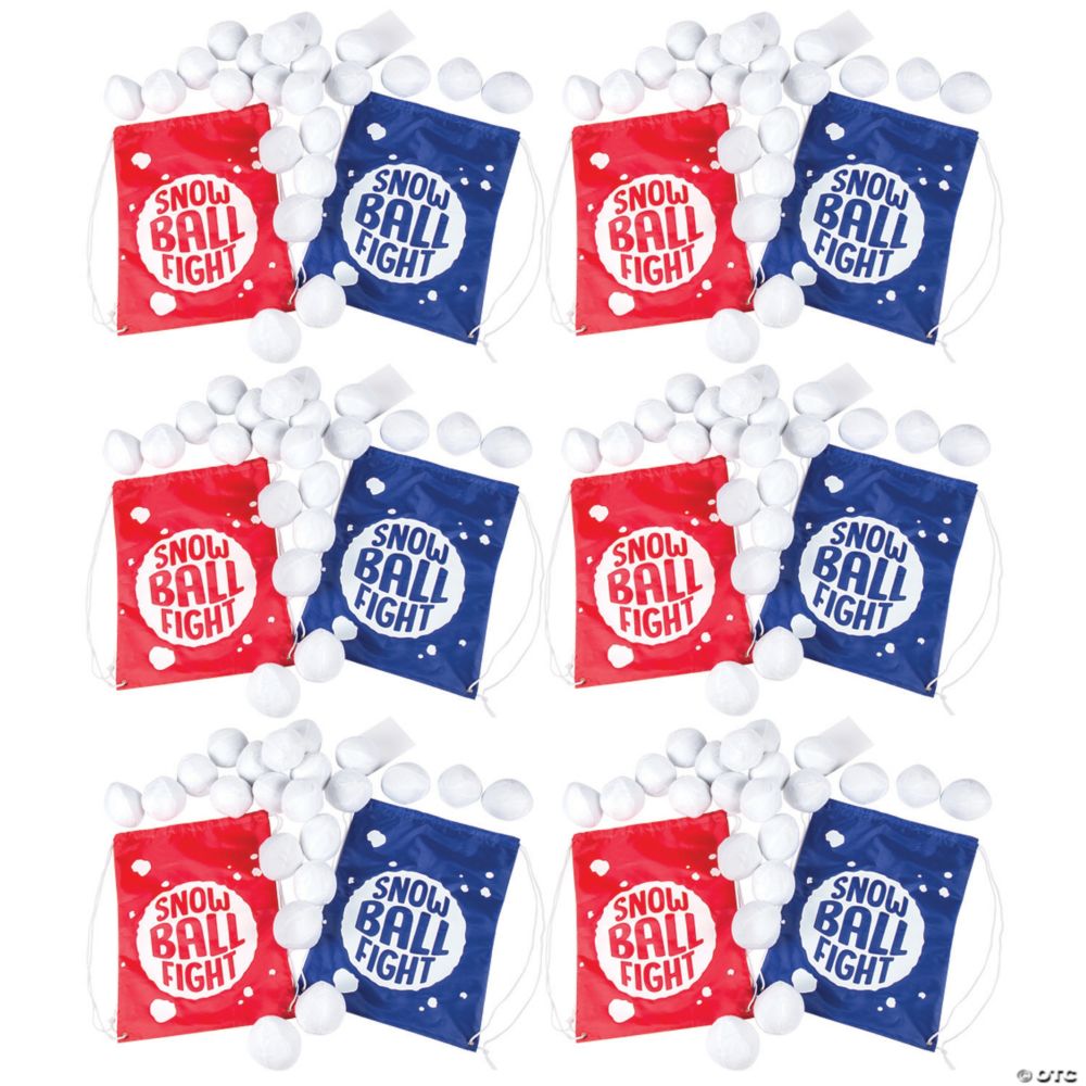 12 Pc Snowball Fight Game