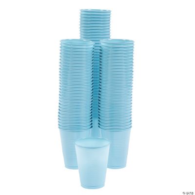 Bulk light blue plastic cups 100 ct oriental trading