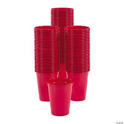 Bulk 100 Ct. Red Plastic Cups