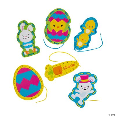 Easter Lacing Cards 24pc Set - Educational Kids Activity For Fine Motor Skills