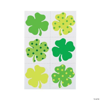 Bulk 72 Pc. St. Patrick’s Day Shamrock Temporary Tattoos Oriental Trading