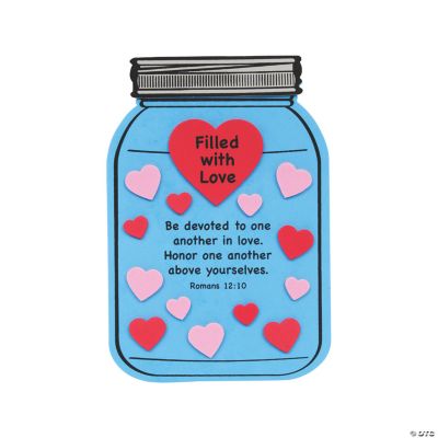 Filled with Love Mason Jar Craft Kit Makes 12